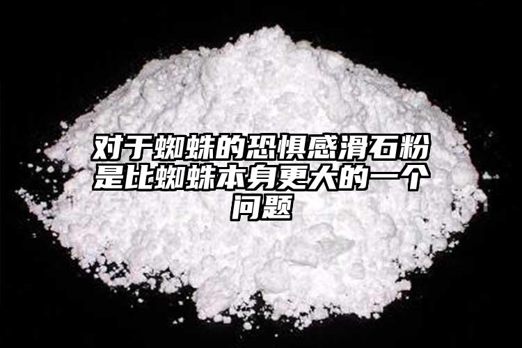 對(duì)于蜘蛛的恐懼感滑石粉是比蜘蛛本身更大的一個(gè)問(wèn)題